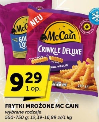 Frytki mrożone MC Cain, wybrane rodzaje McCain promocja w Groszek