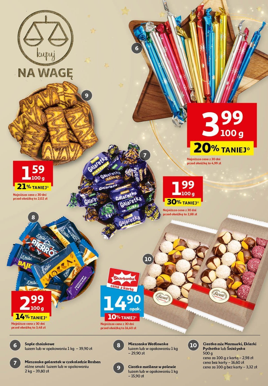 Ciastka maślane w polewie promocja w Auchan