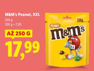 Drażetki M&M's Peanut XXL promocja w Lidl
