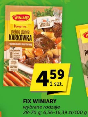 Fix Winiary wybrane rodzaje promocja w ABC