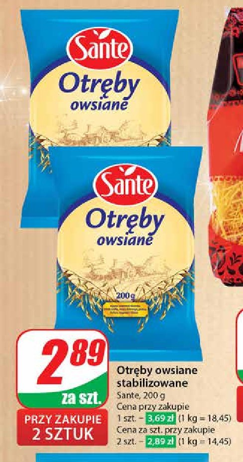 Otręby owsiane Sante promocja