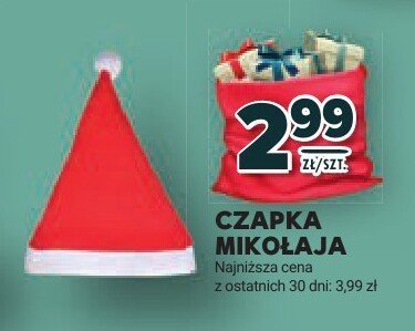 Czapka Mikołaja promocja w Stokrotka