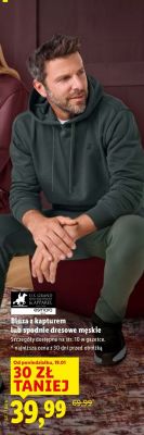 Bluza z kapturem męska promocja w Lidl