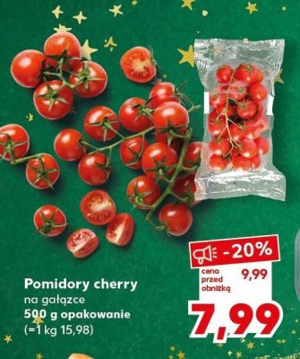 Pomidory cherry na gałązce opakowanie (=1 kg 15,98) promocja w Kaufland