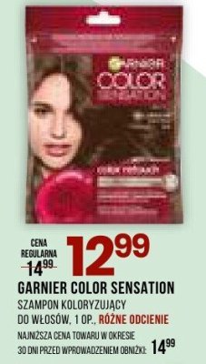 Szampon koloryzujący Garnier Color Sensation, 1 op. promocja w Drogerie Natura