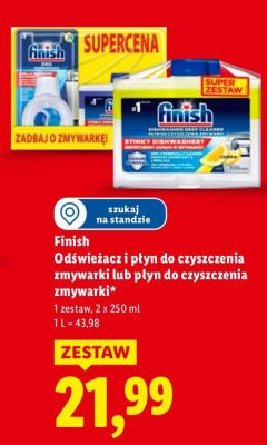 Odświeżacz i płyn do czyszczenia zmywarki lub płyn do czyszczenia zmywarki Finish promocja w Lidl