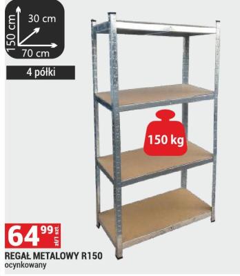 Regał REGAŁ METALOWY R150 promocja w Merkury Market