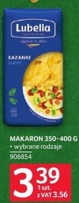 Makaron Lubella łazanki 350-400g promocja w Selgros