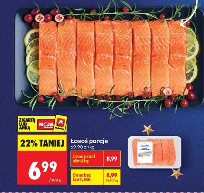 Łosoś porcje promocja w Biedronka