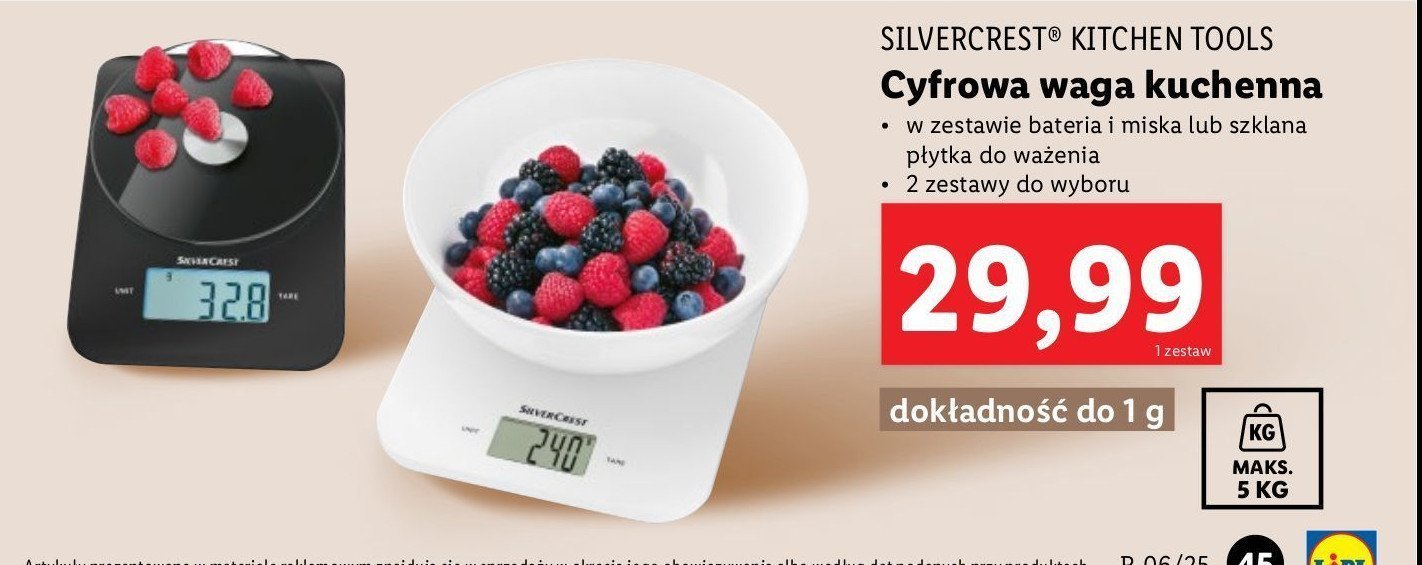 Waga kuchenna cyfrowa Silvercrest promocja