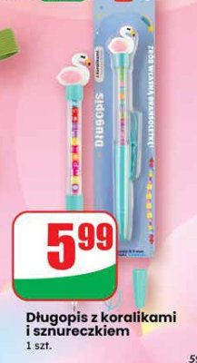 Długopis z koralikami i sznureczkiem promocja w Dino
