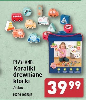 Klocki koraliki drewniane Playland promocja