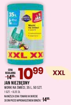 Worki na śmieci JAN NIEZBĘDNY promocja w Drogerie Natura