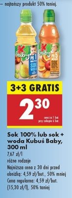 Sok marchew-jabłko-brzoskwinia Kubuś baby promocja