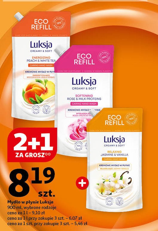 Mydło w płynie jasmine & vanilla Luksja creamy & soft promocja