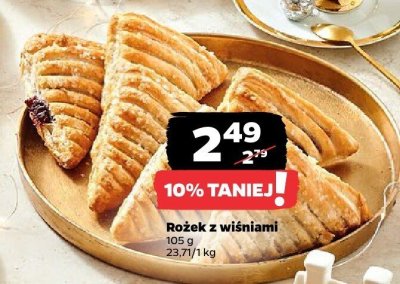 Rożek z wiśniami  promocja w Netto