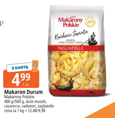 Makaron Durum Tagliatelle promocja w Leclerc