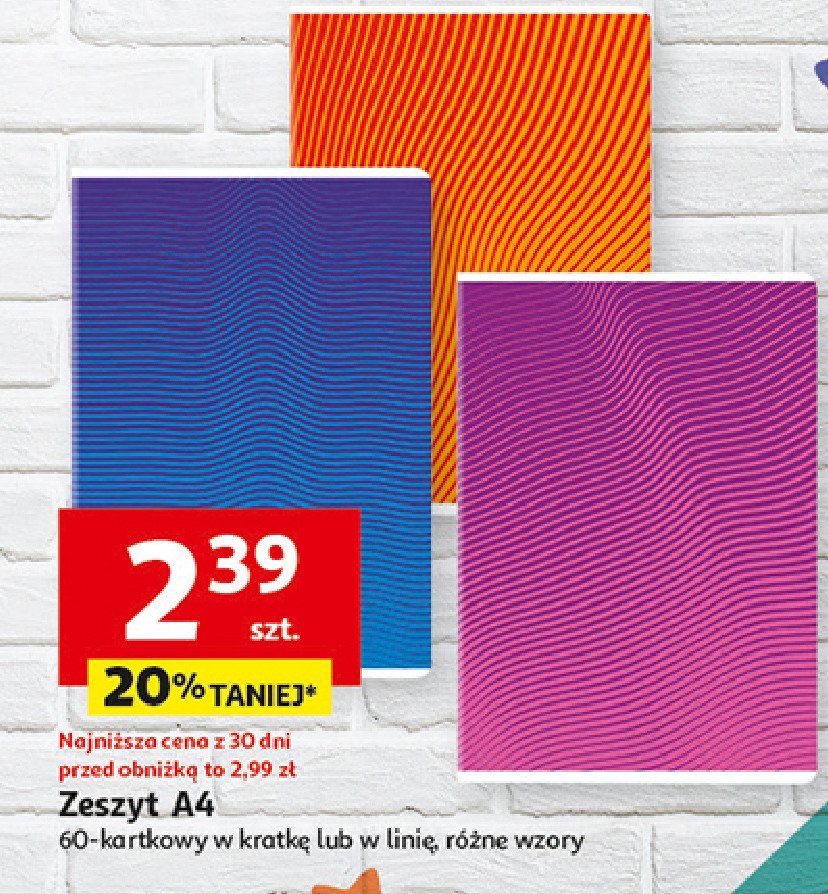 Zeszyt a4/60k kratka promocja