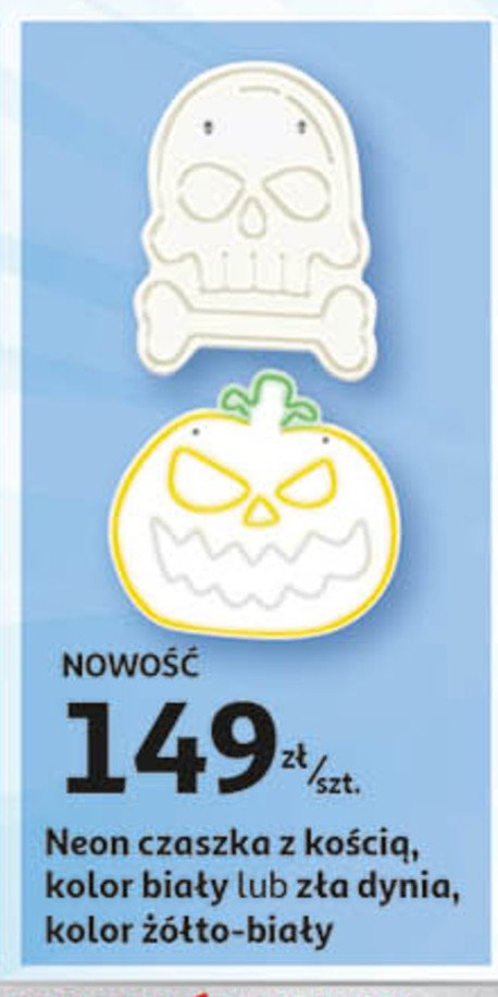 Neon z艂a dynia promocja