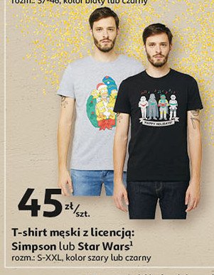 T-shirt m臋ski simpson Auchan inextenso promocja
