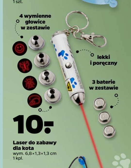 Laser do zabawy dla kota promocja