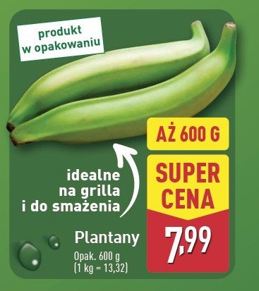 Plantany promocja w Aldi