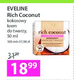 Krem do twarzy ultra-odżywczy Eveline rich coconut promocja