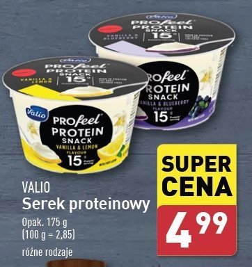 Deser proteinowy waniliowy z jagodami promocja