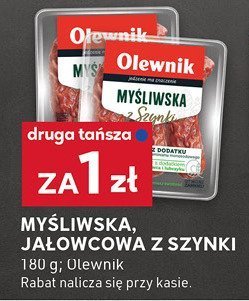 Myśliwska, jałowcowa z szynki Olewnik 180g promocja w Stokrotka