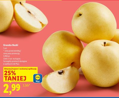 Gruszka Nashi promocja w Lidl