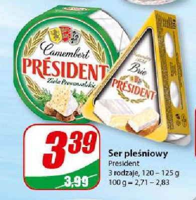 Ser ple艣niowy President brie promocja