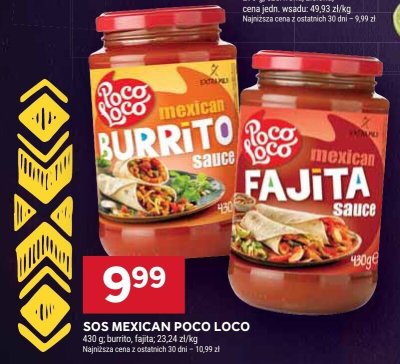 Sos Mexican Poco Loco burrito, fajita promocja w Stokrotka