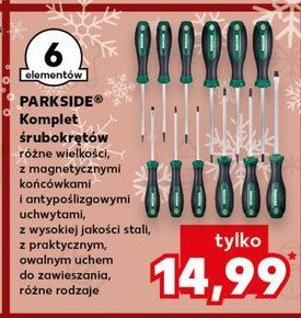 Zestaw 6 śrubokrętów Parkside promocja w Kaufland