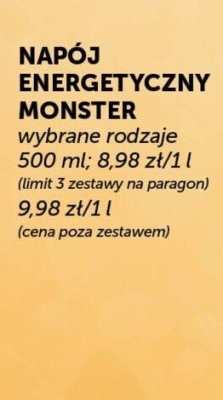 Nap贸j energetyczny Monster energy classic promocja w Groszek