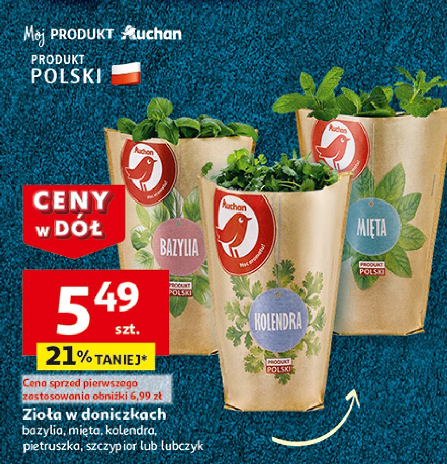 Pietruszka Auchan różnorodne (logo czerwone) promocja w Auchan