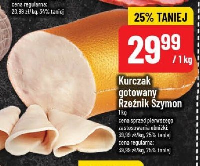 Kurczak gotowany Rzeźnik Szymon promocja w POLOmarket