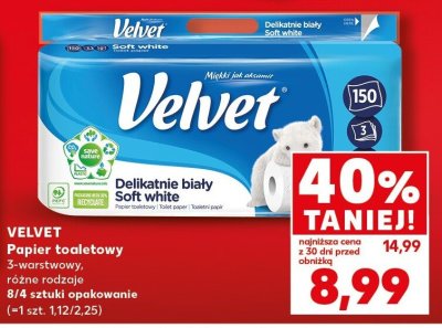 Papier toaletowy Soft white, różne rodzaje promocja w Kaufland