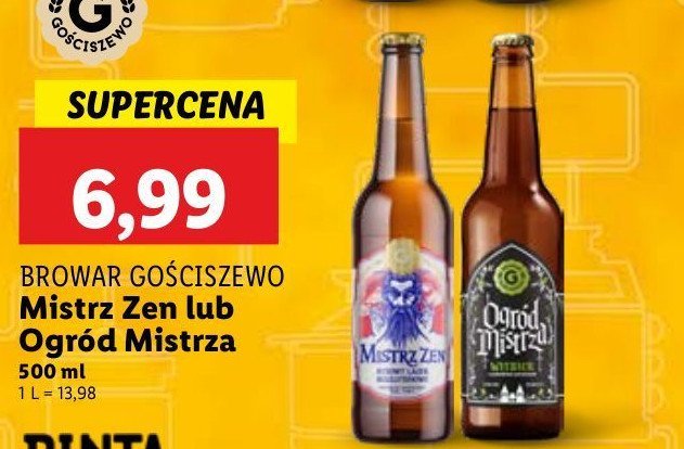 Piwo Gościszewo ogród mistrza promocja w Lidl
