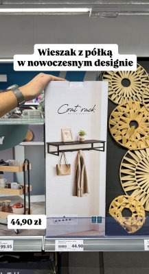 Wieszak z półką Coat rack  promocja w Action