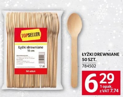 Łyżki drewniane 16 cm 50 szt. promocja w Selgros