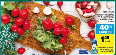 Rzodkiewki promocja w Carrefour Market