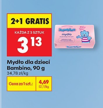 Mydło dla dzieci Bambino promocja w Biedronka