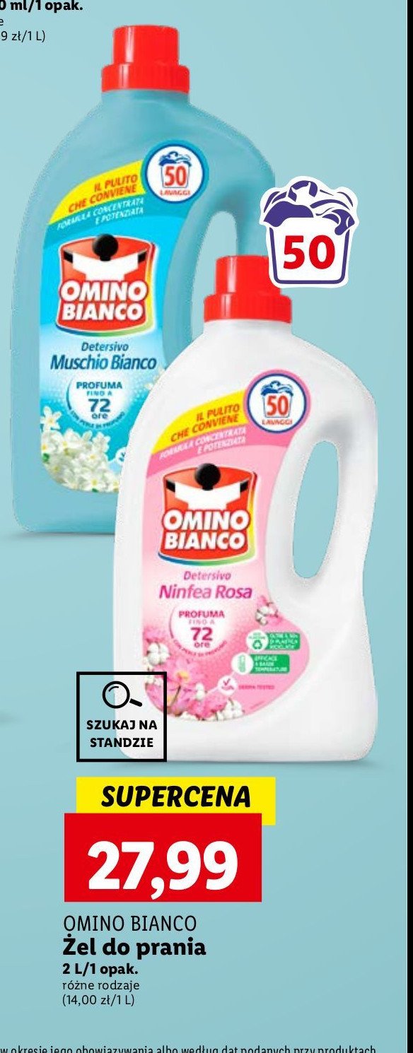 Żel do prania Omino bianco promocja