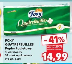 Papier toaletowy Foxy quatrefeuilles promocja w Kaufland