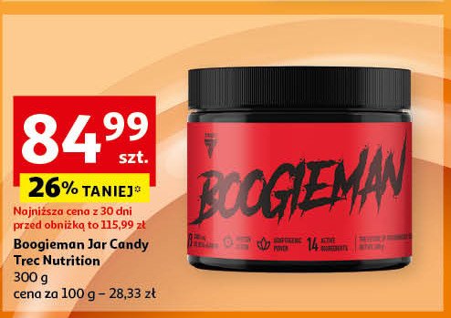 Odżywka przedtreningowa wata cukrowa Trec boogieman promocja w Auchan