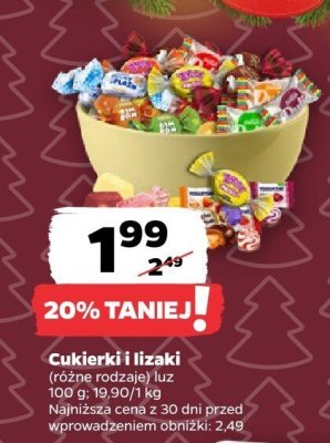 Cukierki i lizaki (różne rodzaje) promocja w Netto
