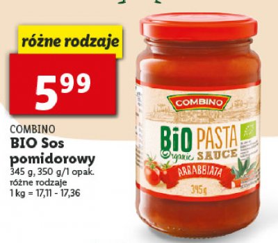 Sos arrabiata bio Combino promocja