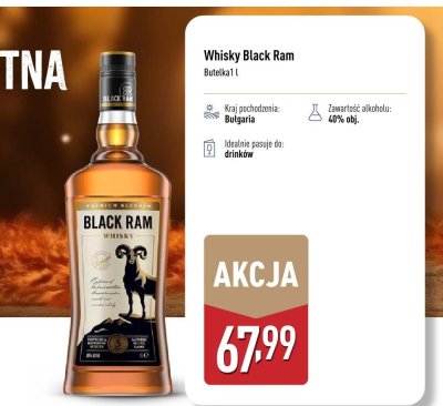Whisky Black Ram promocja w Aldi