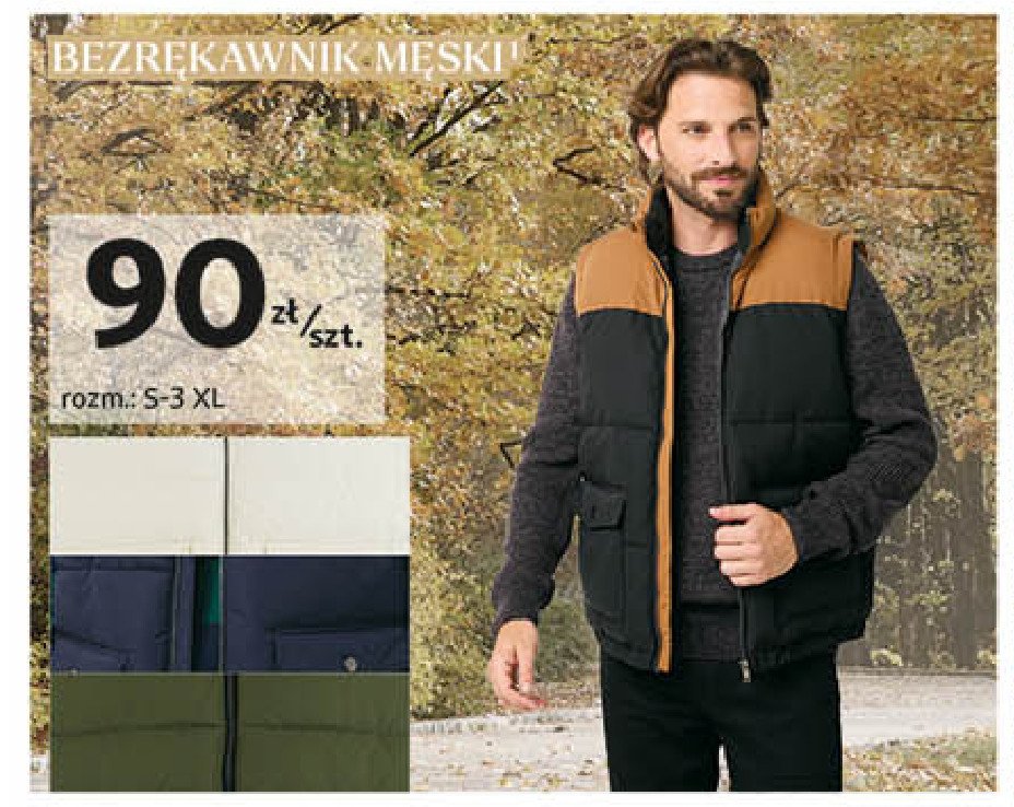 Bezrękawnik męski s-3xl promocja