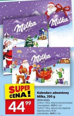 Kalendarz adwentowy Milka promocja w Twój Market